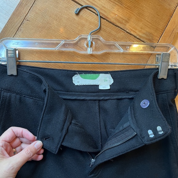 Anthropologie Black Wide-Leg Trousers 26" Waist - Picture 6 of 9